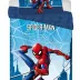 Pościel bawełniana 140x200 Spider-man     człowiek pająk niebieska poszewka 50x70 JF 02