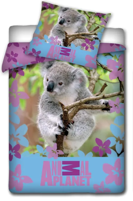Pościel Miś Koala Animal Planet 160x200 w karo.waw.wpl