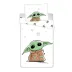 Prześcieradło bawełniane z gumką 90x200   Star Wars Baby Yoda  dla dzieci August 23