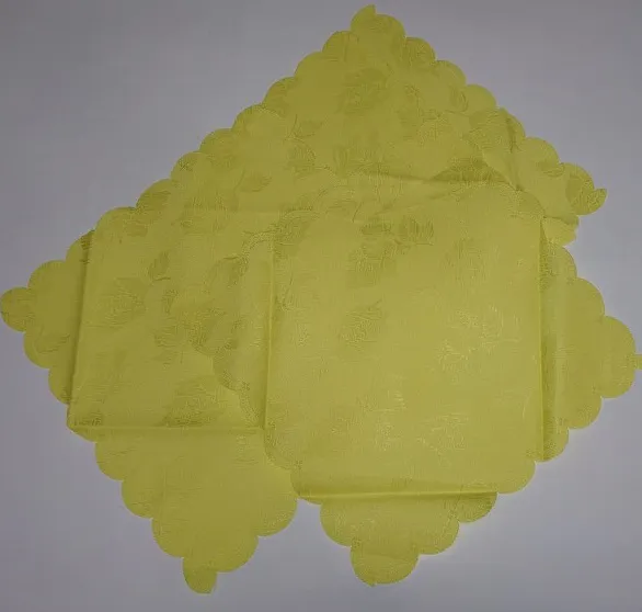 Obrus plamoodporny serwetki 30x30 kpl 4 szt. jednobarwny żółty różne wzory niska cena