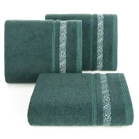 Ręcznik Tessa 30x50 zielony ciemny  frotte 500g/m2 Eurofirany