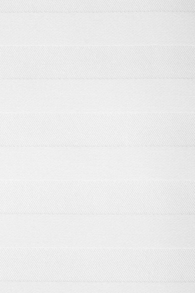 Pościel hotelowa 140x200 Adamaszek biała  w paski 1 cm na zamek I24