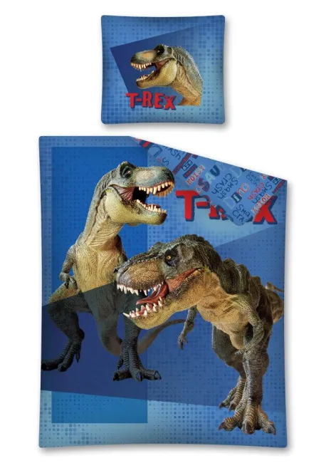 Pościel bawełniana 160x200 Dino Adventure 1909 Dinozaur T-REX 03B Detexpol