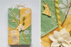Komplet ręczników 4 szt. Margarita 30x50  żółty zielony Wielkanoc Greno