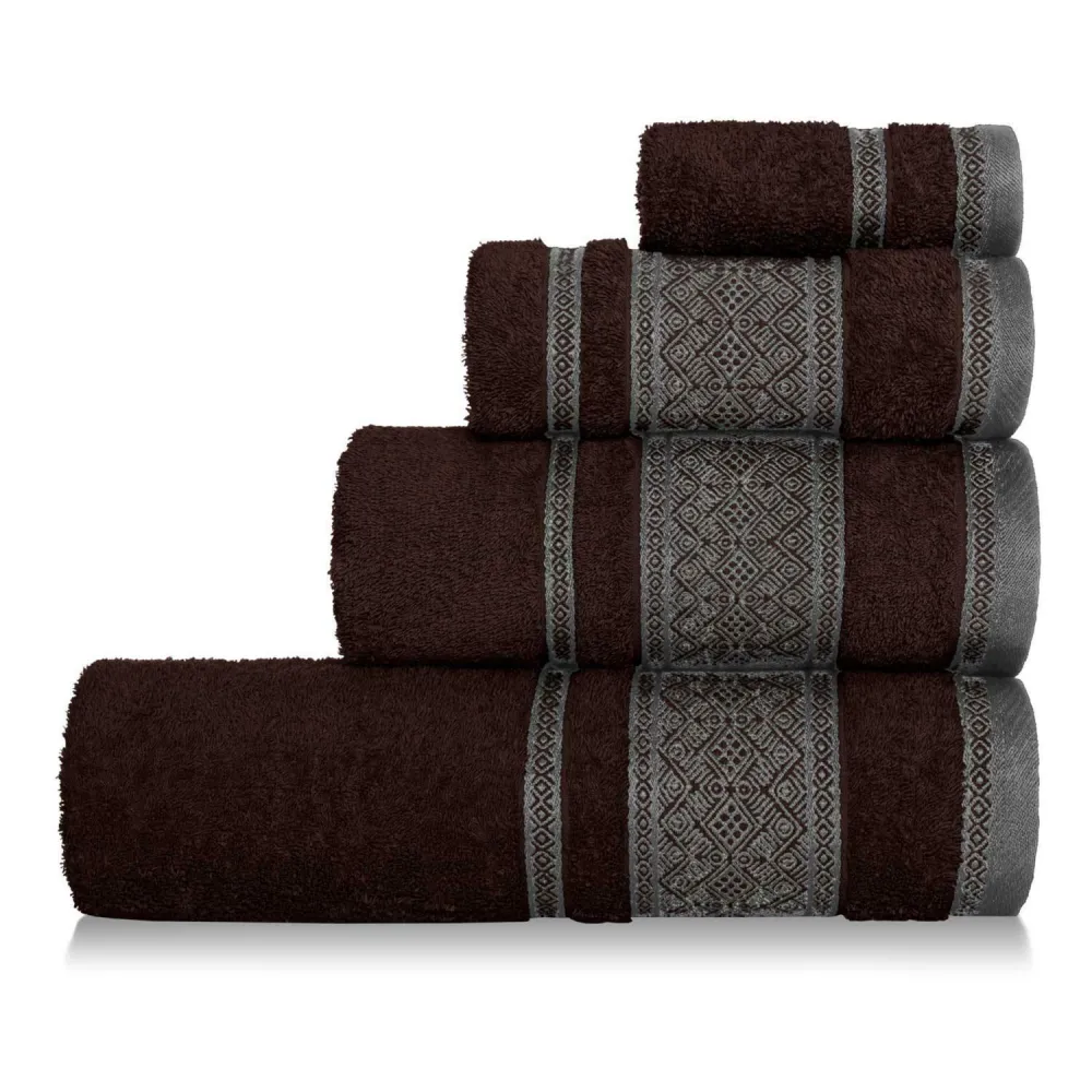 Ręcznik Panama 100x150 brązowy frotte     500g/m2
