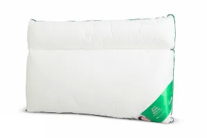 Poduszka anatomiczna 70x80 2-komorowa z wałkiem bawełniana 1100g biała AMZ