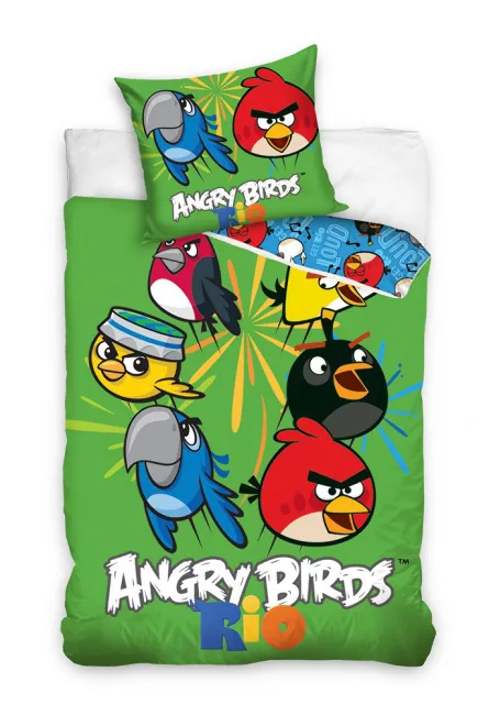 Pościel Angry Birds 160x200 C Papuga Blu Rio 1628