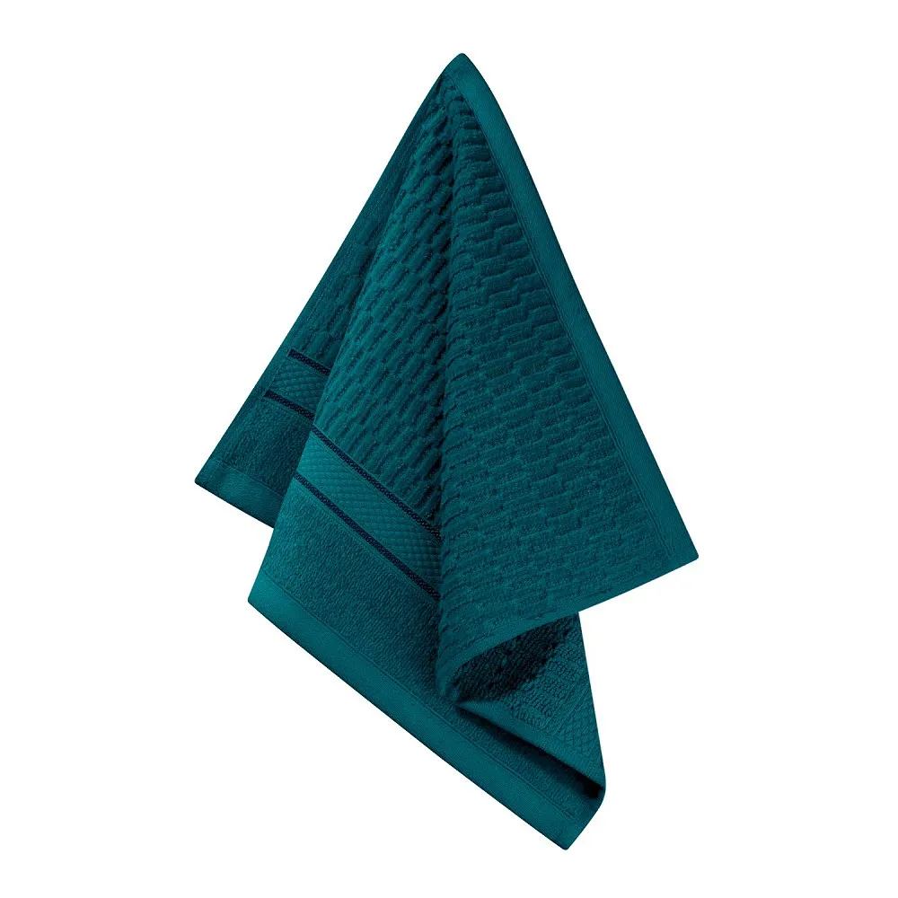 Ręcznik Peru 100x150 turkusowy ciemny  welurowy 500g/m2