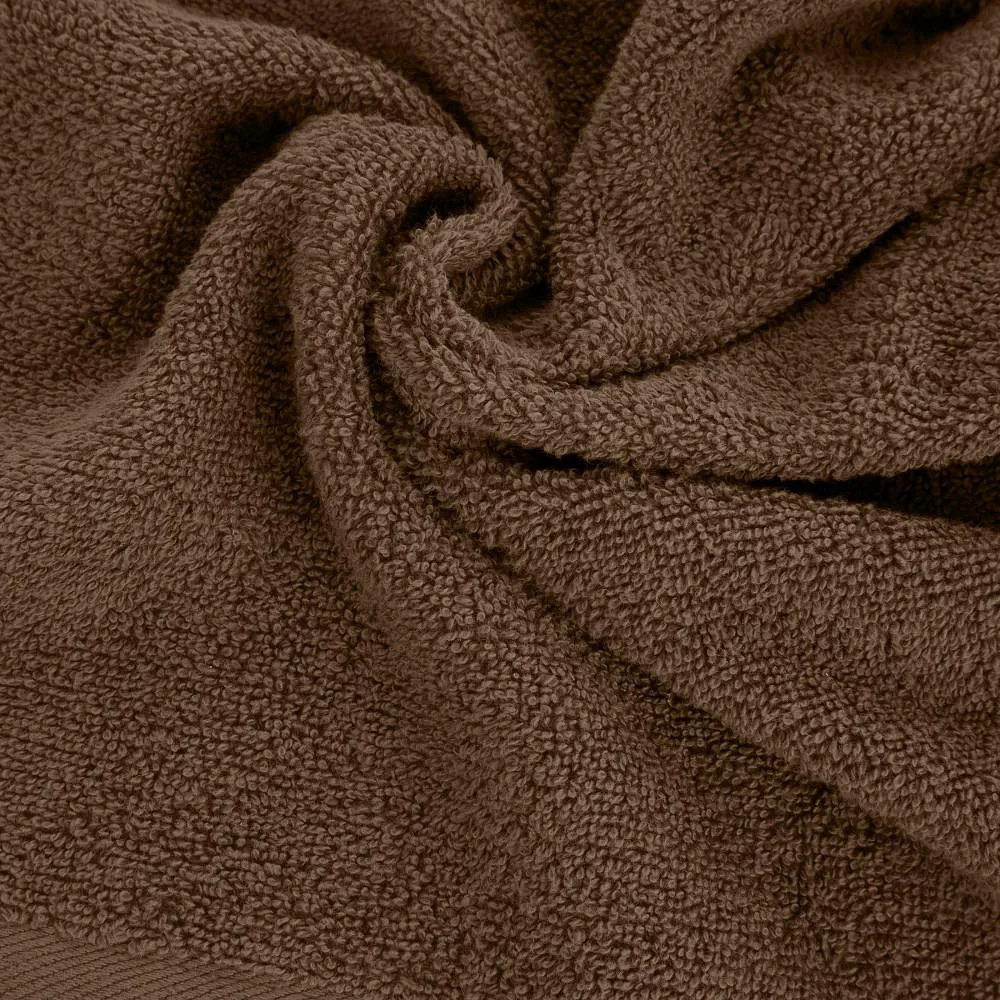 Ręcznik Gładki 2 50x90 37 brązowy 500  g/m2 frotte Eurofirany