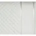 Ręcznik Jessi 50x90 biały frotte 500g/m2 z fakturą wytłaczanej krateczki i welurową bordiurą Eurofirany