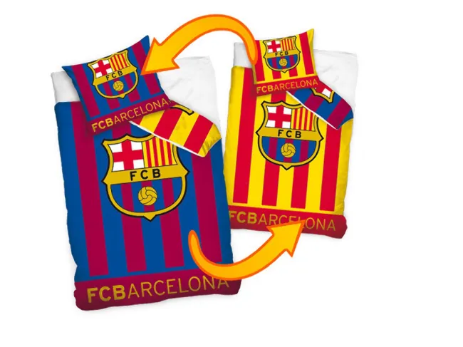 Pościel FC Barcelona 160x200 Barca Dwustronna 1475