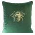 Poszewka dekoracyjna 45x45 Blink 14G zielona ciemna złota pszczoła welwetowa Eurfirany