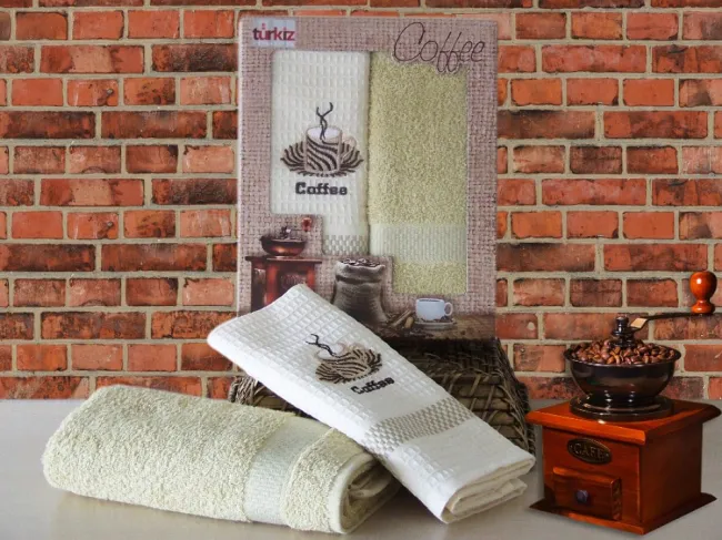 Komplet ręczników kuchennych 2 szt oliwka 50x70 Cappuccino T29015/D Darymex