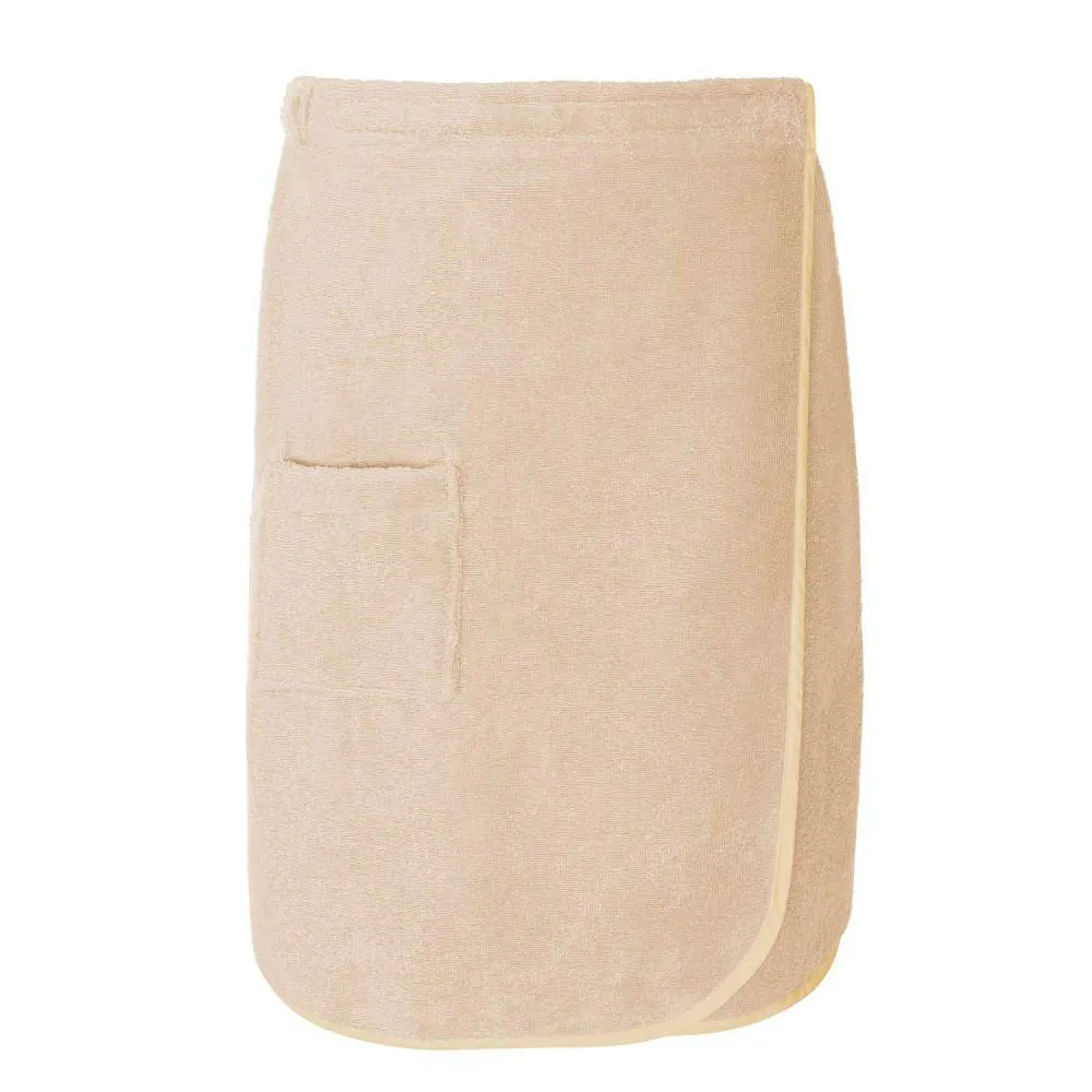 Ręcznik męski do sauny Kilt S/M beżowy  frotte bawełniany