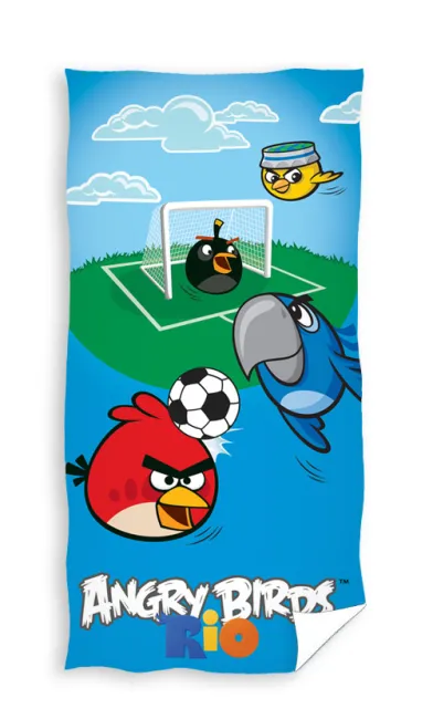 Ręcznik Angry Birds Rio 70x140 C 5084 zielone boisko