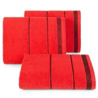 Ręcznik Mira 50x90 czerwony 13 frotte 500 g/m2 Eurofirany
