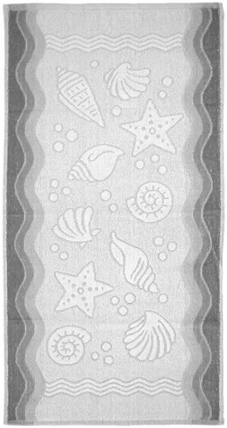 Ręcznik Flora Ocean 50x100 popielaty      bawełniany frotte 380 g/m2 Greno