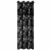 Zasłona 140x250 Peonia 2 czarna popielata kwiaty peonie gotowa na przelotkach welurowa Limited Collection Eurofirany