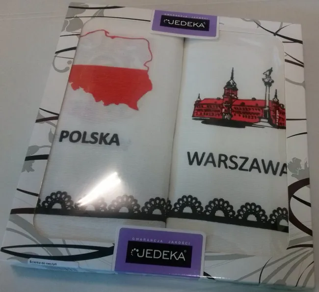 Ścierka do naczyń Regiony Kpl 2szt Jedeka Polskie miasta Warszawa