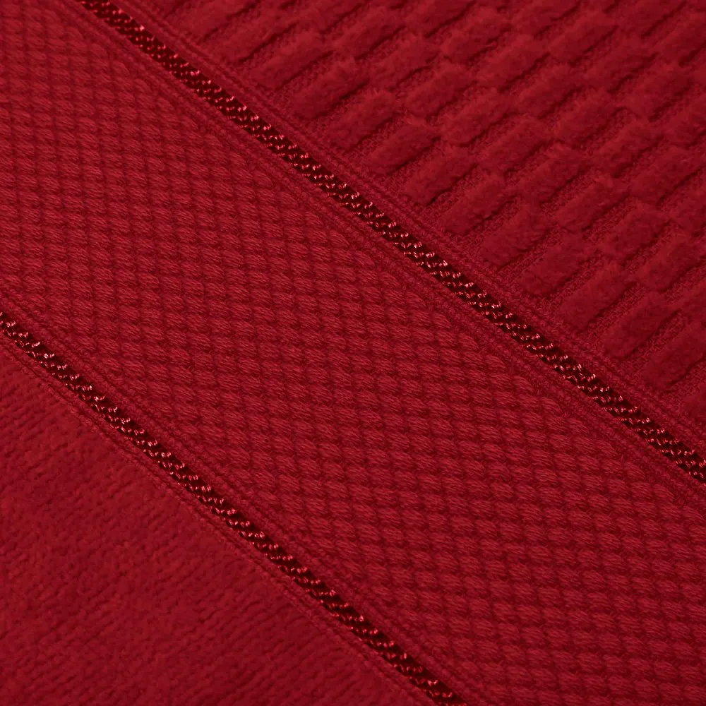 Ręcznik Peru 50x90 czerwony welurowy  500g/m2