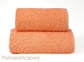 Ręcznik Emma 2 50x100 pomarańczowy 500g/m2 frotte Greno