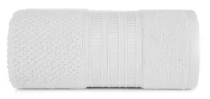 Ręcznik Rosita 50x90 biały o ryżowej  strukturze 500g/m2 Eurofirany