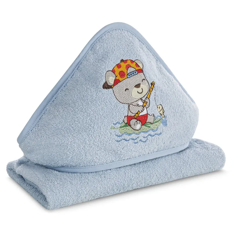Ręcznik dziecięcy 50x90 Baby 50  niebieski miś 450g/m2 Eurofirany