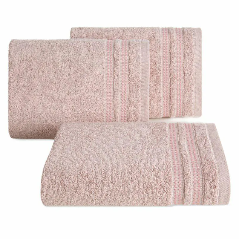 Ręcznik Ally 70x140 różowy pudrowy        frotte 500 g/m2 Eurofirany