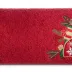 Ręcznik Santa 70x140 czerwony czerwone  sanie świąteczny 24 450 g/m2 Eurofirany