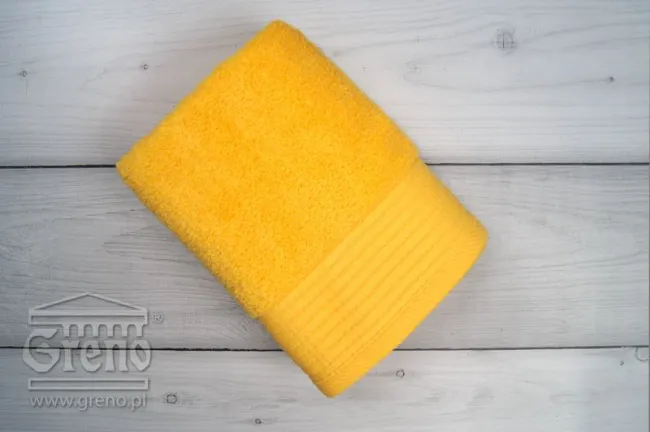 Ręcznik Novita 50x90 żółty 460 g/m2 frotte Greno