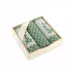 Komplet ścierek kuchennych Szarak 3 szt   zielony ciemny 8525/12 w drewnianym pudełku Zwoltex