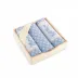Komplet ścierek kuchennych Szarak 3 szt   niebieski 8525/11 w drewnianym pudełku Zwoltex