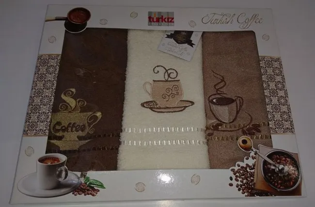 Komplet kuchenny Turkish Coffee 3 ręczniczki 30x50 3 cz. T22015-B