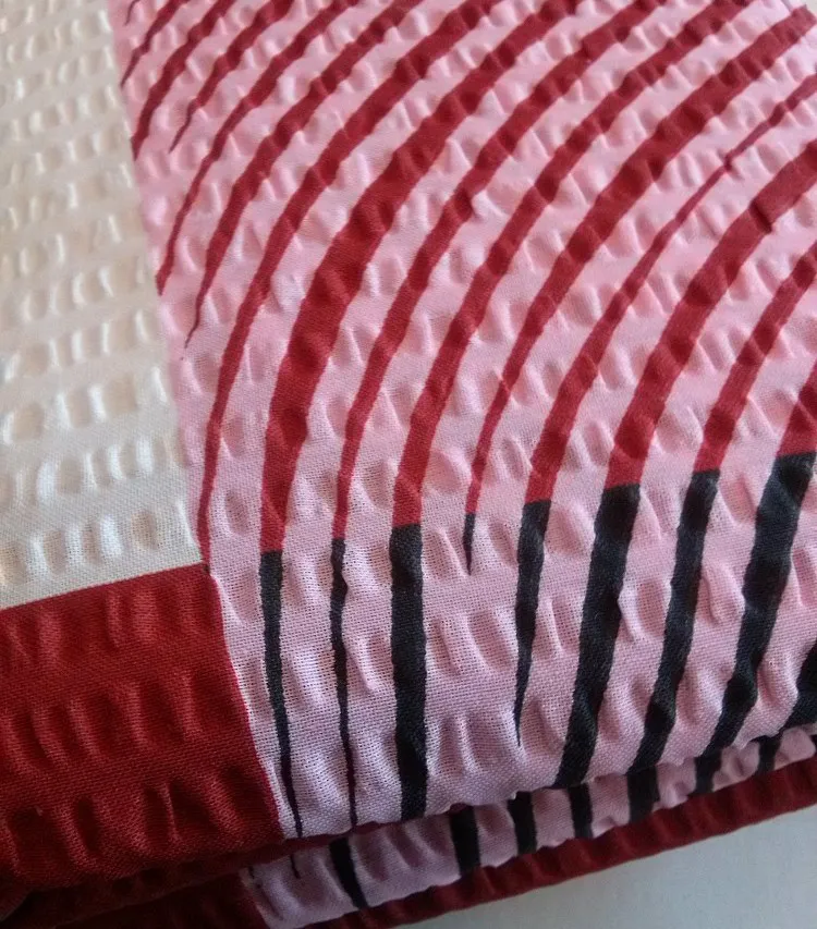Pościel z kory 140x200 krata kwadraty bordo biały czarny różowe linie Promocja