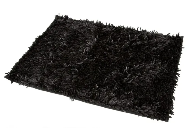 Dywanik łazienkowy 50x70 Shaggy czarny frędzle Eurofirany
