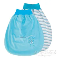 Półśpiworek niemowlęcy Sono - Best Friends 0-8 mcy niebieski paski dwustronny do fotelika BabyMatex
