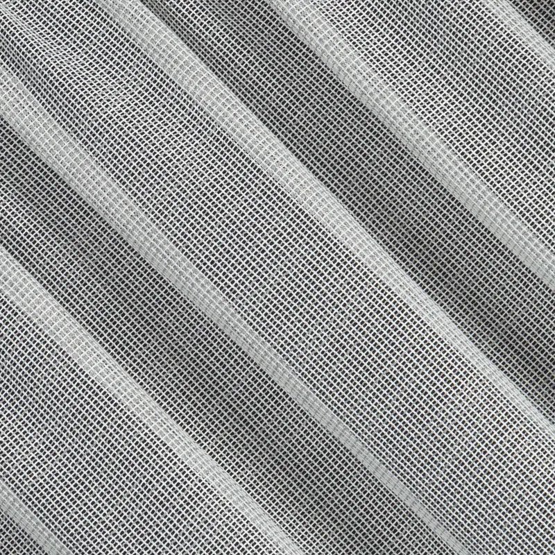 Firana 140x300 Kim srebrna gotowa na      taśmie z lekkiej przewiewnej tkaniny Eurofirany