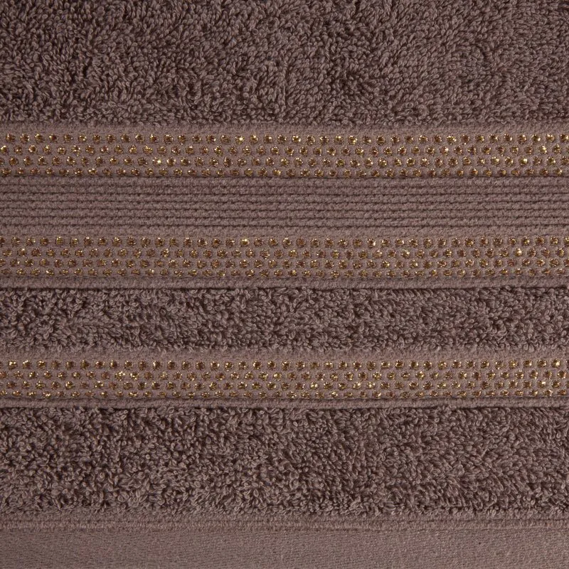 Ręcznik Judy 70x140 brązowy jasny         500g/m2 Eurofirany