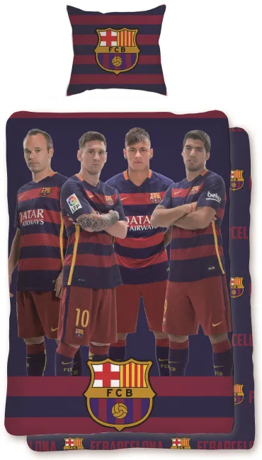 Pościel bawełniana 160x200 Barcelona Messi Drużyna 145 4073 Faro