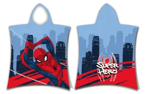 Poncho dla dzieci 50x115 Spider-man Super hero ręcznik z kapturem dziecięce August 23