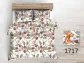 Pościel z kory 160x200 biała wzór roślinny pomarańczowy 1717N Koralove Darymex