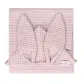 Okrycie kąpielowe 70x140 Bunny królik różowe wafel ręcznik z kapturkiem