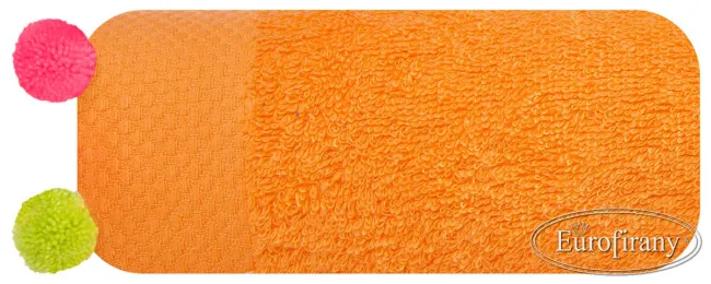 Ręcznik do rąk 50x90 Candy 03 pomarańczowy 450 g/m2 Eurofirany