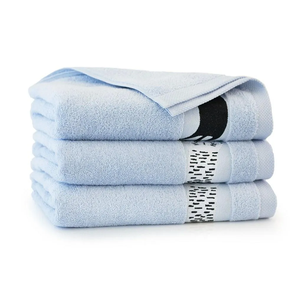 Ręcznik 50x70 Koty Mgiełka-5460 niebieski frotte bawełniany dziecięcy