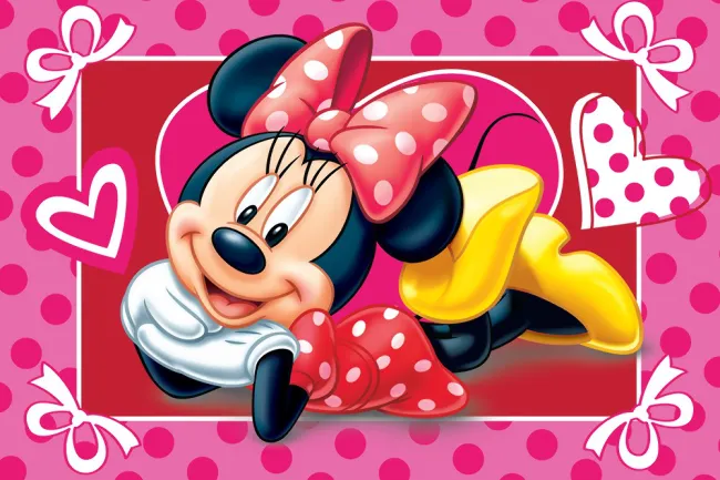 Dywanik łazienkowy 40x60 Myszka Mini Minnie Mouse do pokoju dziecięcego