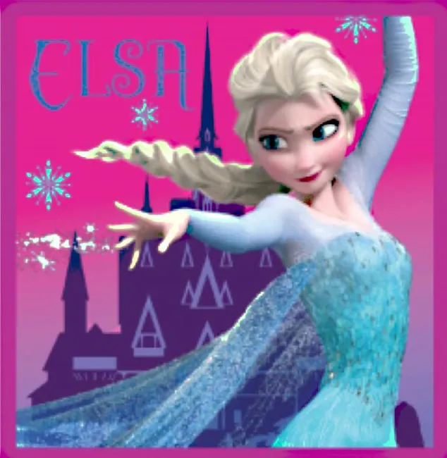 Ręcznik magiczny 30x30 Frozen Kraina Lodu D 8603 Elsa Księżniczka Princess