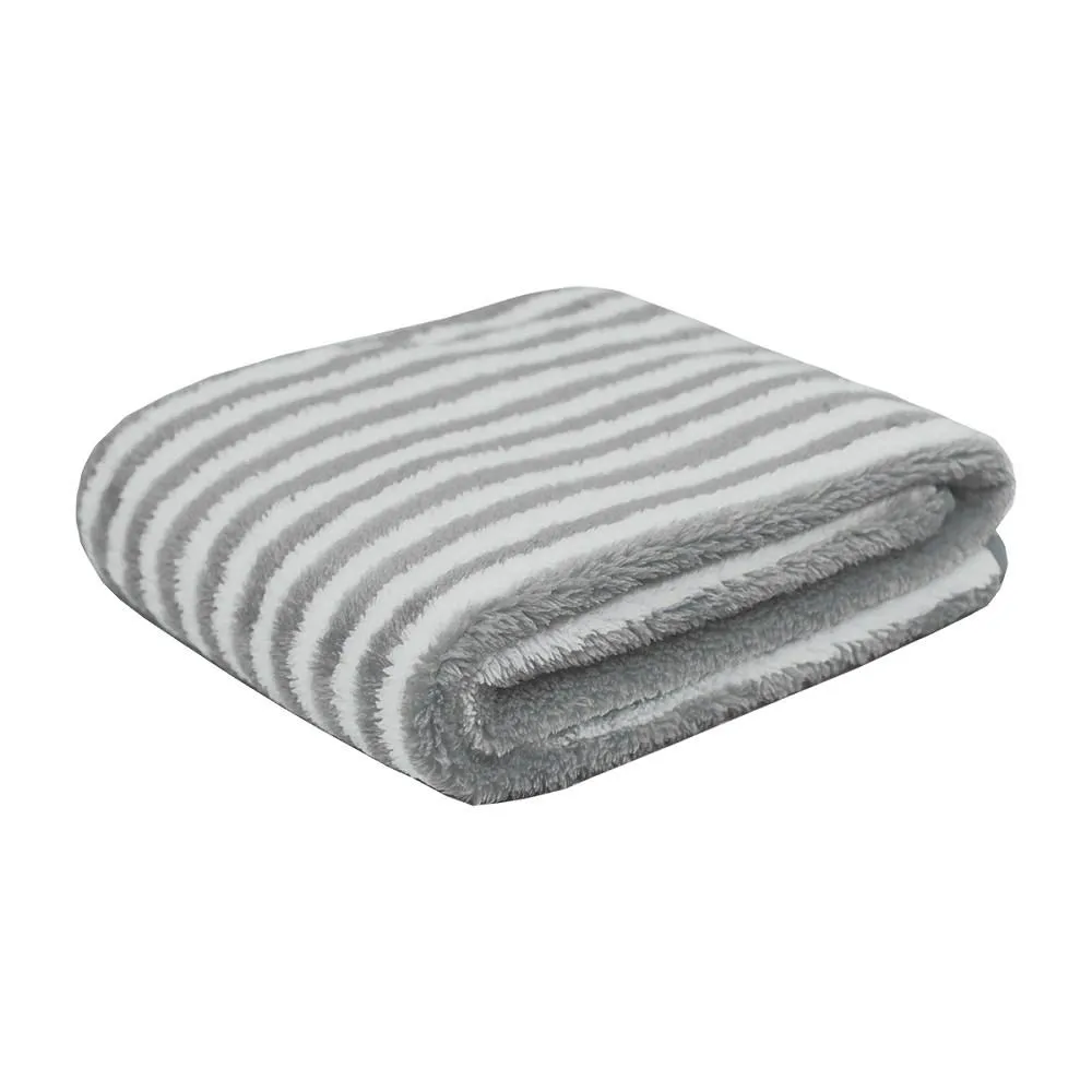Ręcznik Pure Stripes 35x75 szary biały    pasy z mikrofibry Home 2023