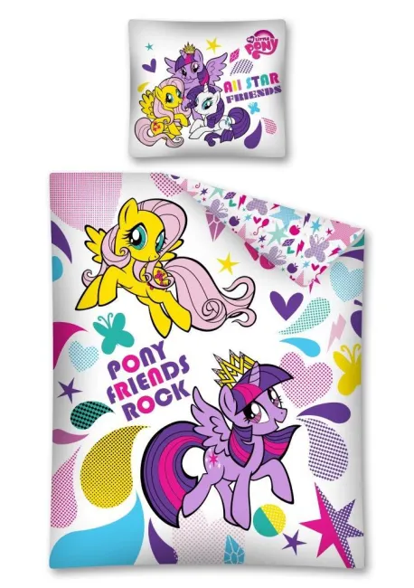 Pościel Kucyki Pony 160x200 D My Little Pony Friends Rock 1701