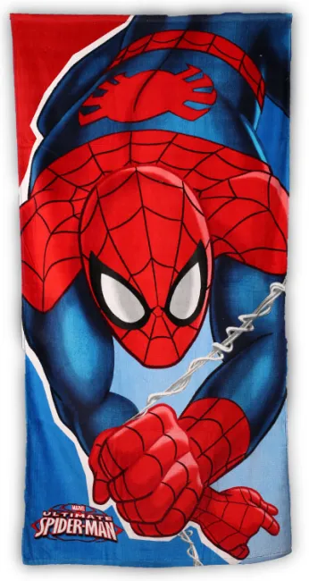 Ręcznik plażowy 70x140 Spiderman 4926 Człowiek Pająk dziecięcy