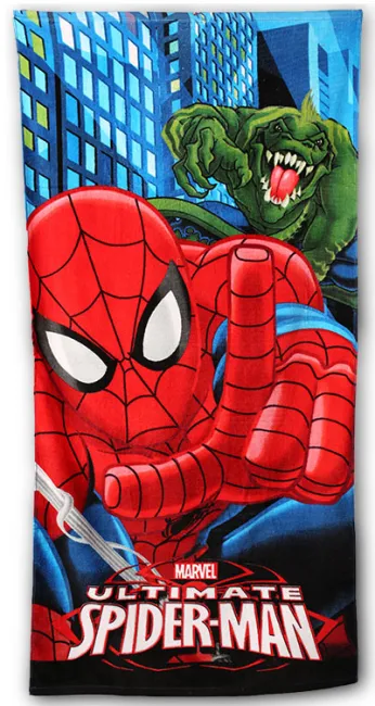 Ręcznik plażowy 70x140 Spiderman 7118 Człowiek Pająk Lizard dziecięcy